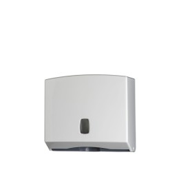 Dispenser per Asciugamani Piegati Basica Medial International - 25x9,2x22 cm - 104022 (Bianco e Grigio)