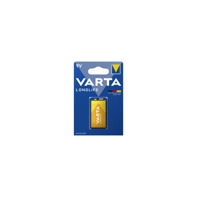 VARTA LONGLIFE ALCALINE TRANSISTOR 9V BL.1 PZ