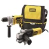 STANLEY - KIT TRAPANO A PERCUSSIONI 750W+SMERIGLIATRICE 850W 115M