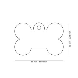 Medaglietta collezione Basic Osso Grande