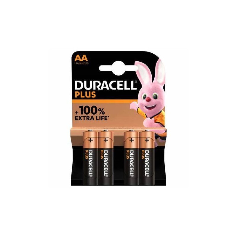 BATTERIE DURACELL PLUS AA STILO 4PZ